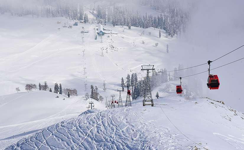 View from Cable Car gondola phase 2 Gulmarg Booking