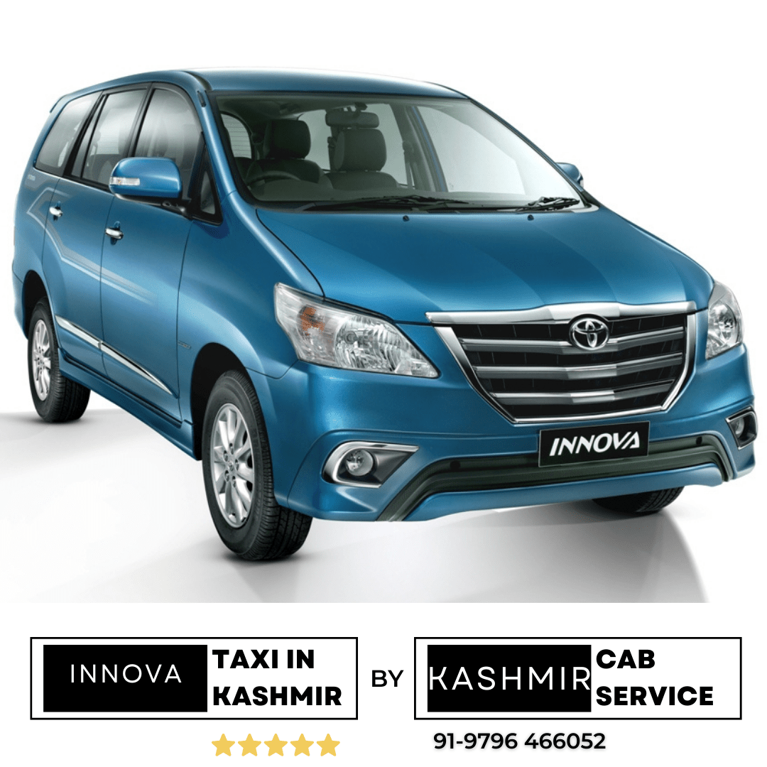 INNOVA taxi cab service Srinagar in Kashmir by Kashmir Cab service by Travel my Kashmir