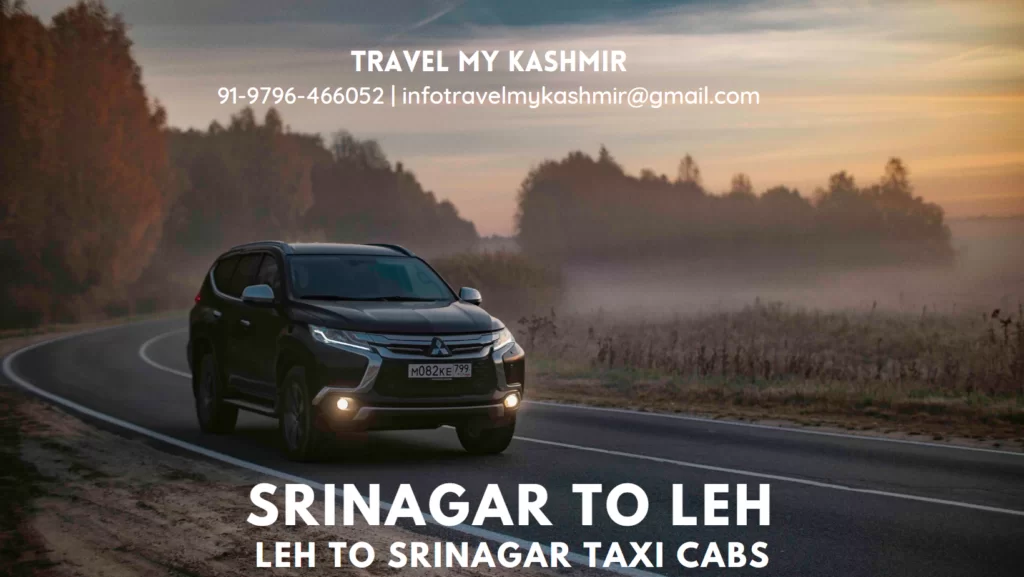 Srinagar to Leh and Leh to Srinagar taxi service.