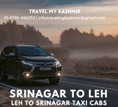 Srinagar to Leh and Leh to Srinagar taxi service.