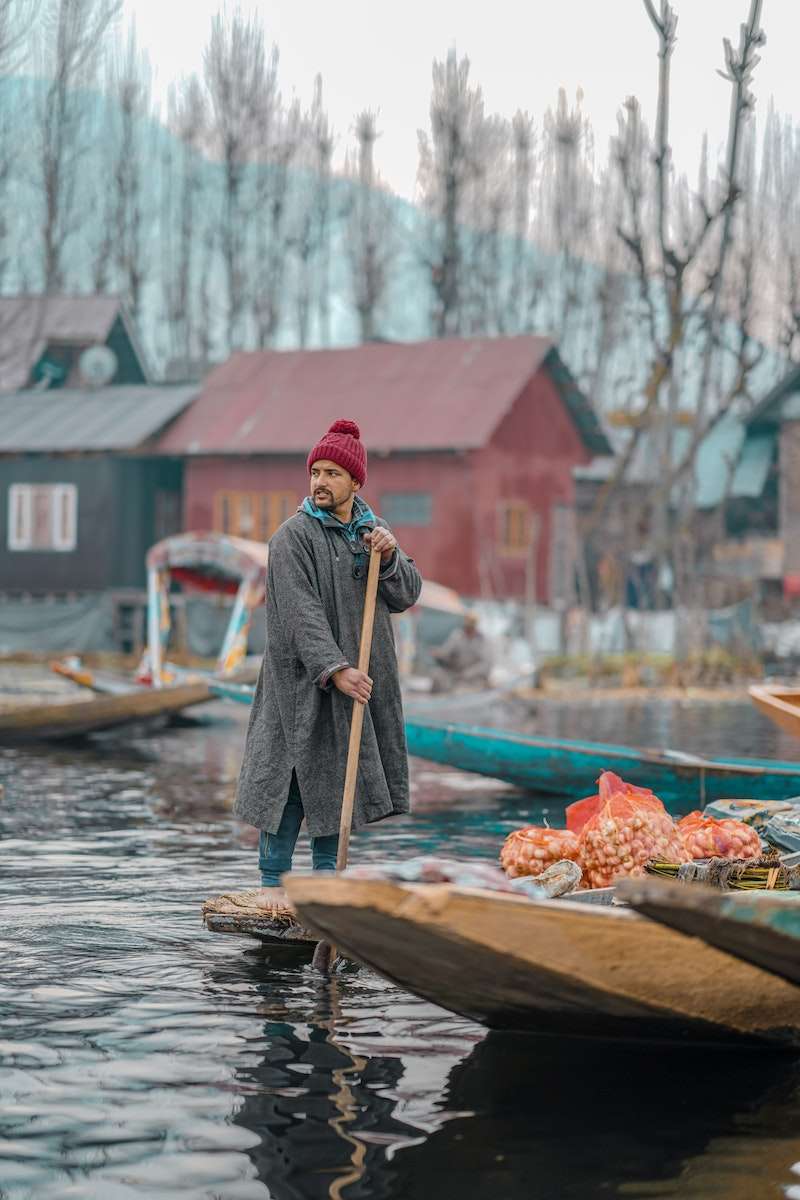 Image of An Old Man in Kashmir With Woolen Clothes-FM656397-Picxy