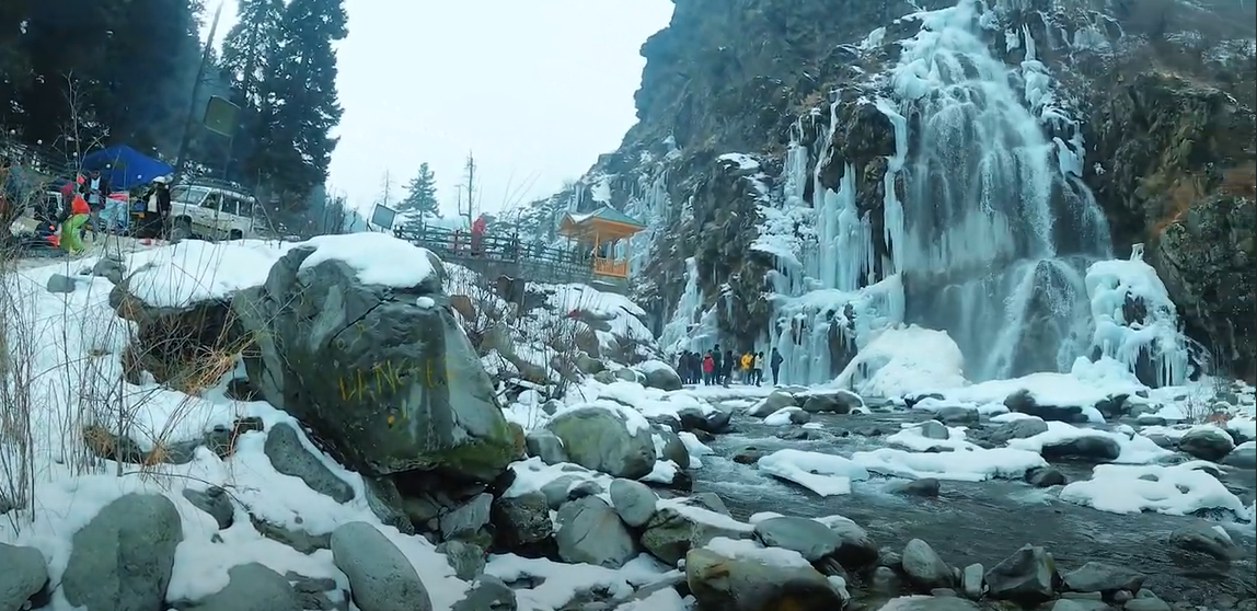 Drung waterfall Gulmarg Kashmir