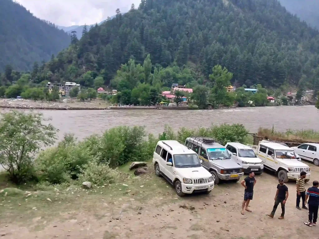 A view of Kishanganga river in Keran valley Kashmir