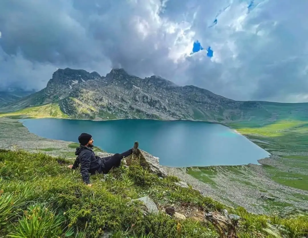 A beautiful view of Gadsar Lake -Kashmir great lakes trek