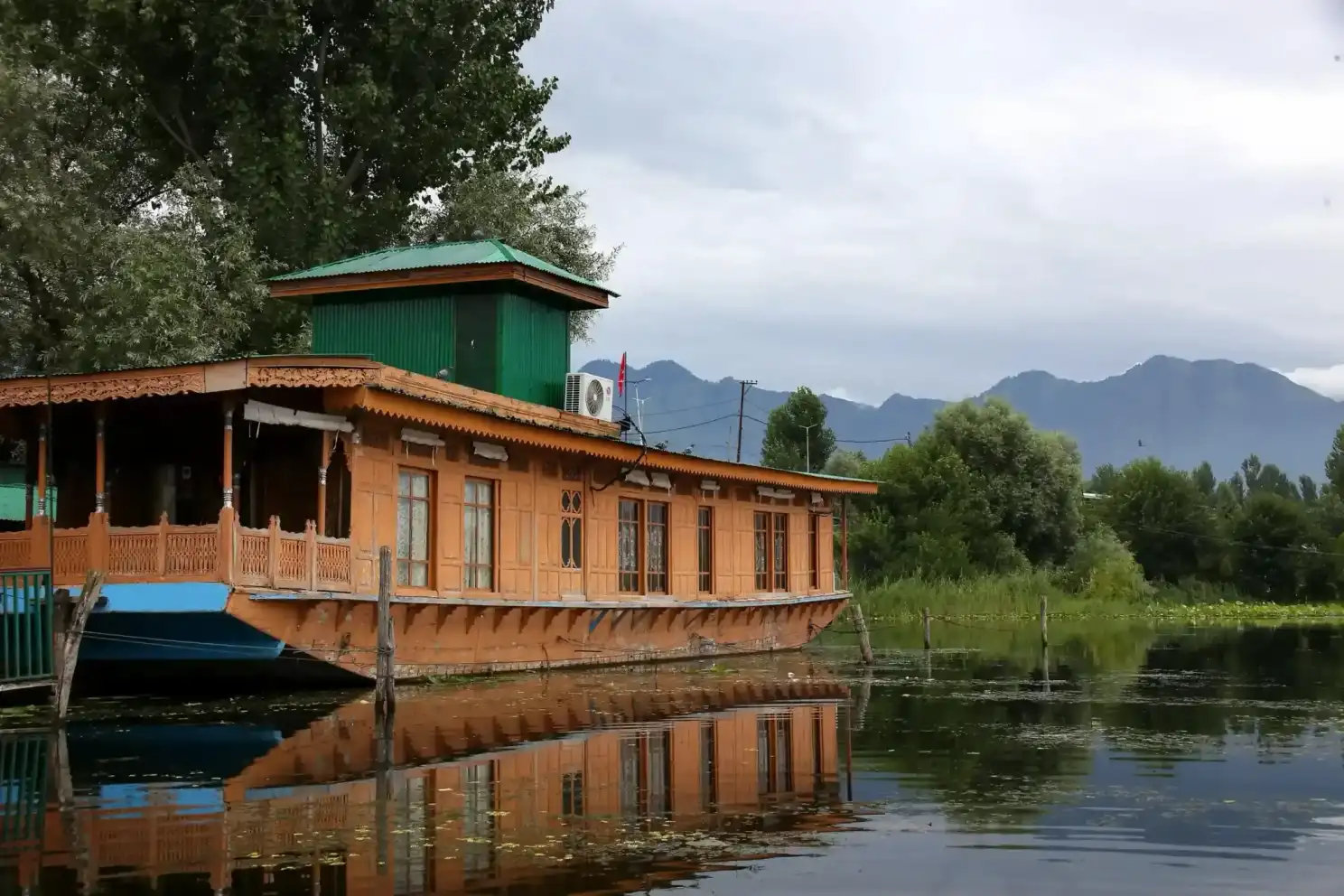 Houseboats in Nigeen Lake