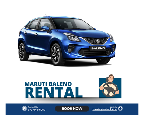 Maruti baleno self drive car rental Srinagar Kashmir