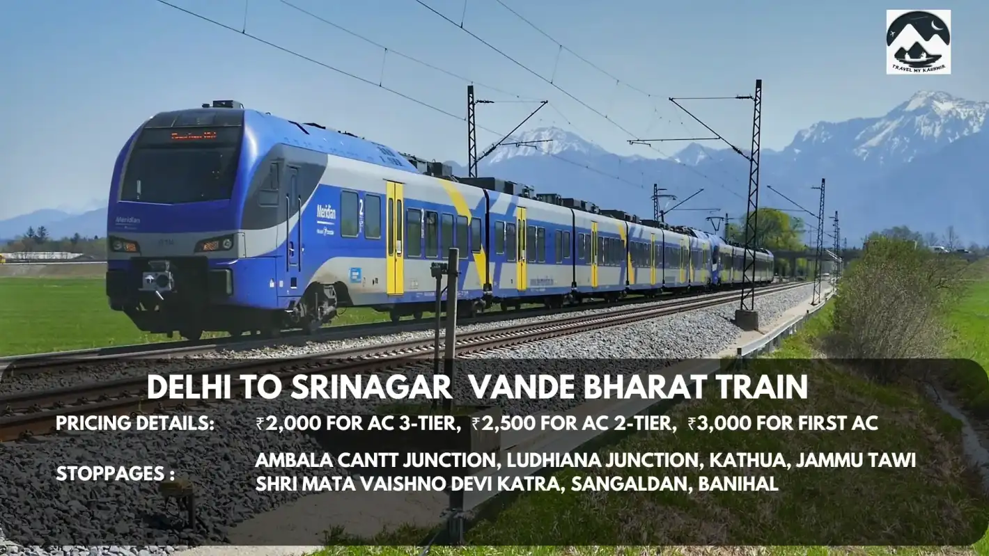 delhi to srinagar vande bharat​ train