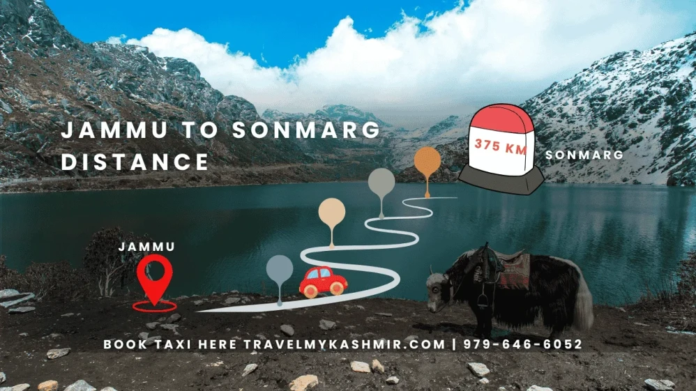 jammu to sonmarg distance