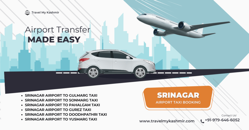 Book Srinagar airport taxi service - Travel My Kashmir