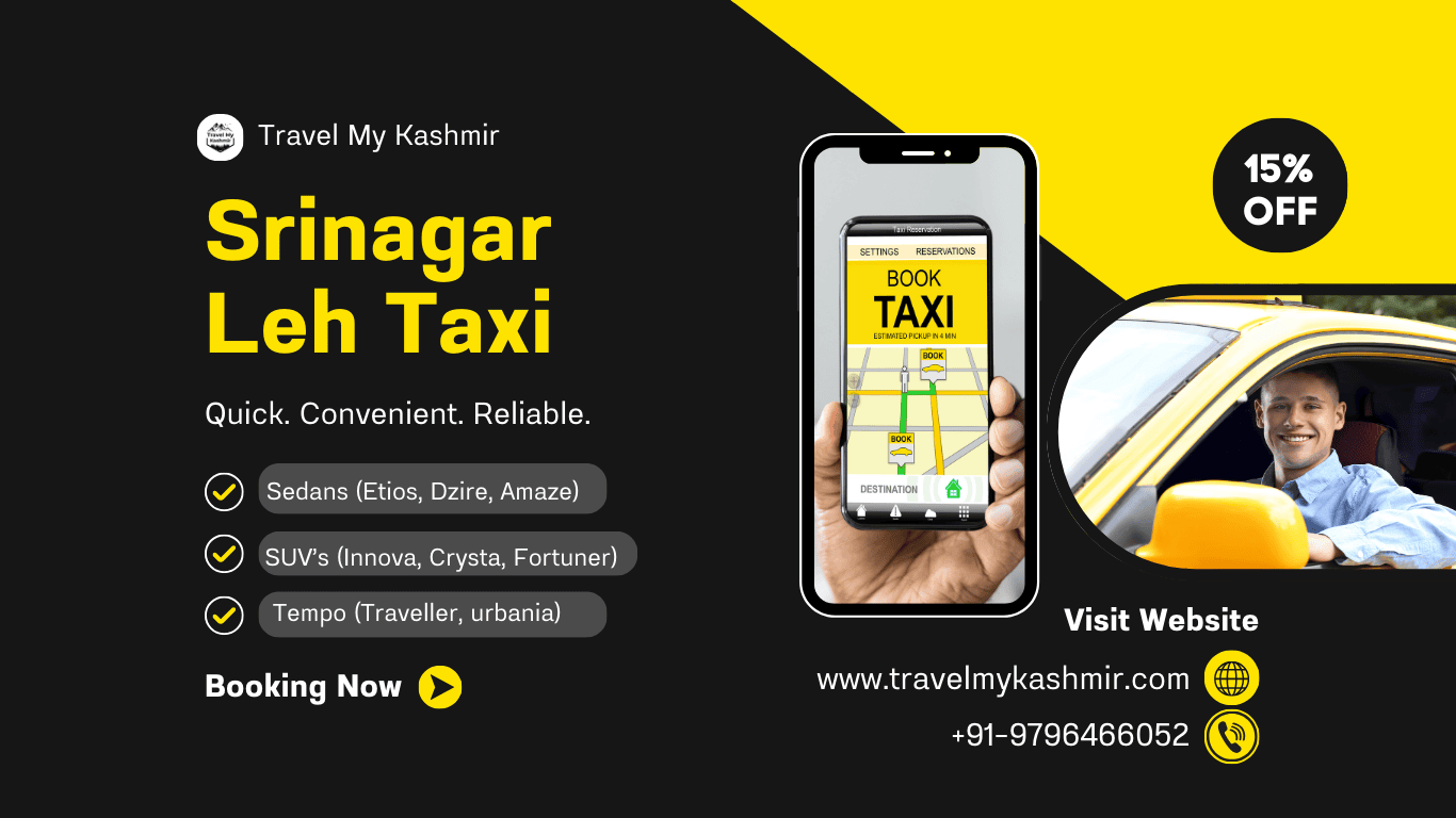Srinagar to Leh taxi booking service by Travel My Kashmir