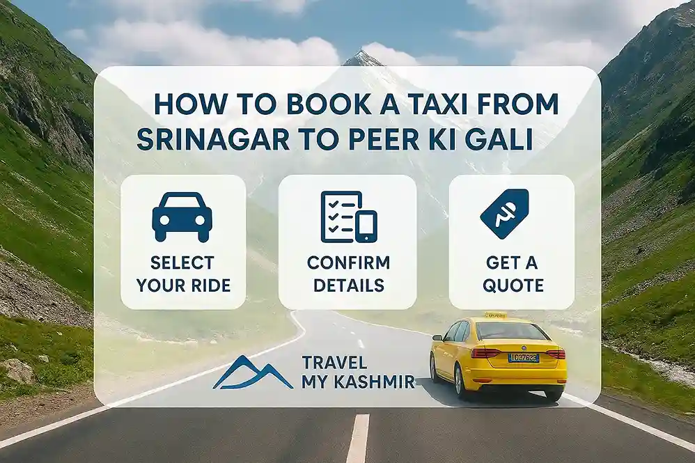 How to book Srinagar to Peer Ki Gali taxi Service- Travel My Kashmir