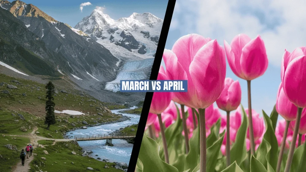 March vs April in Kashmir
