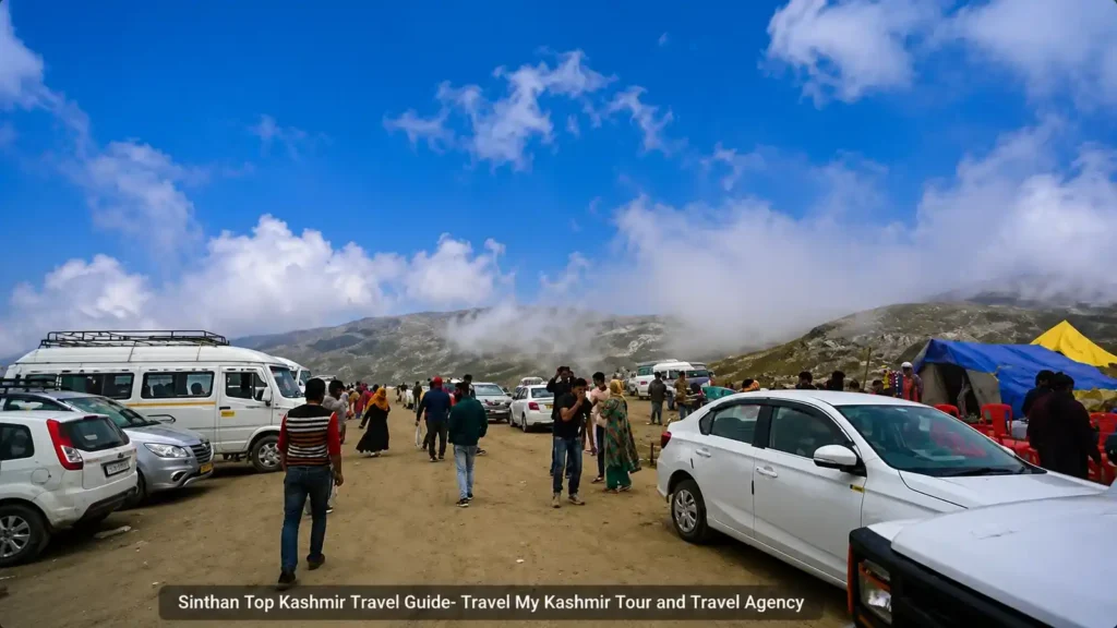 A view of fog at Sinthan Top in the month of June