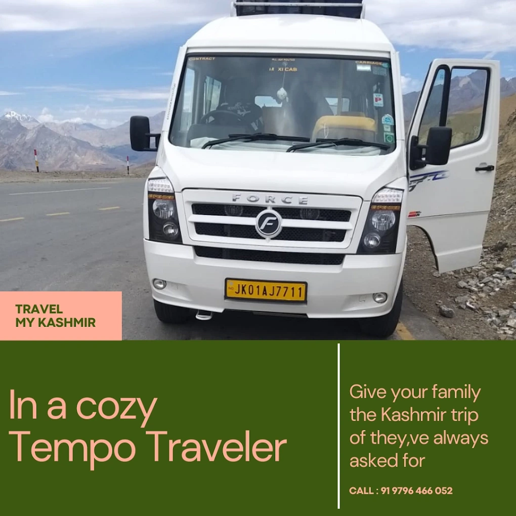 Tempo Traveller Cab service Kashmir