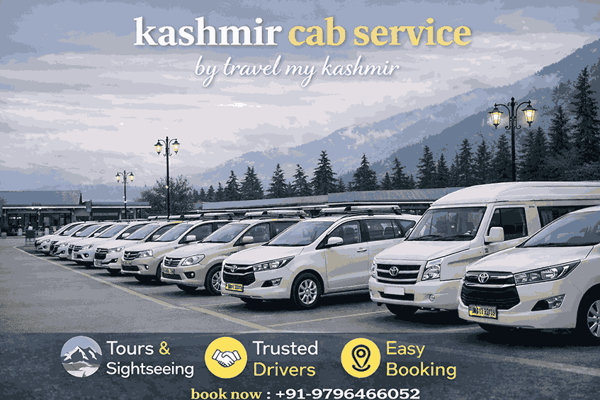 Kashmir cab service by Travel My Kashmir travel company