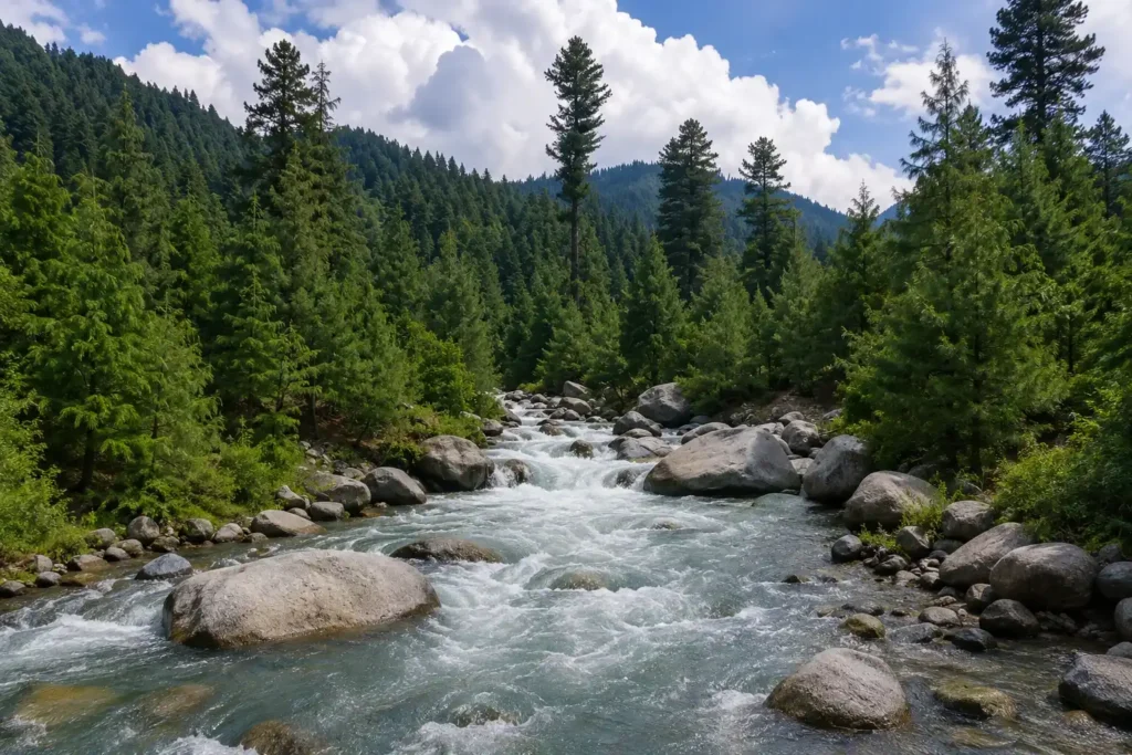 Reshwari stream near potwari Ground bangus road kupwara