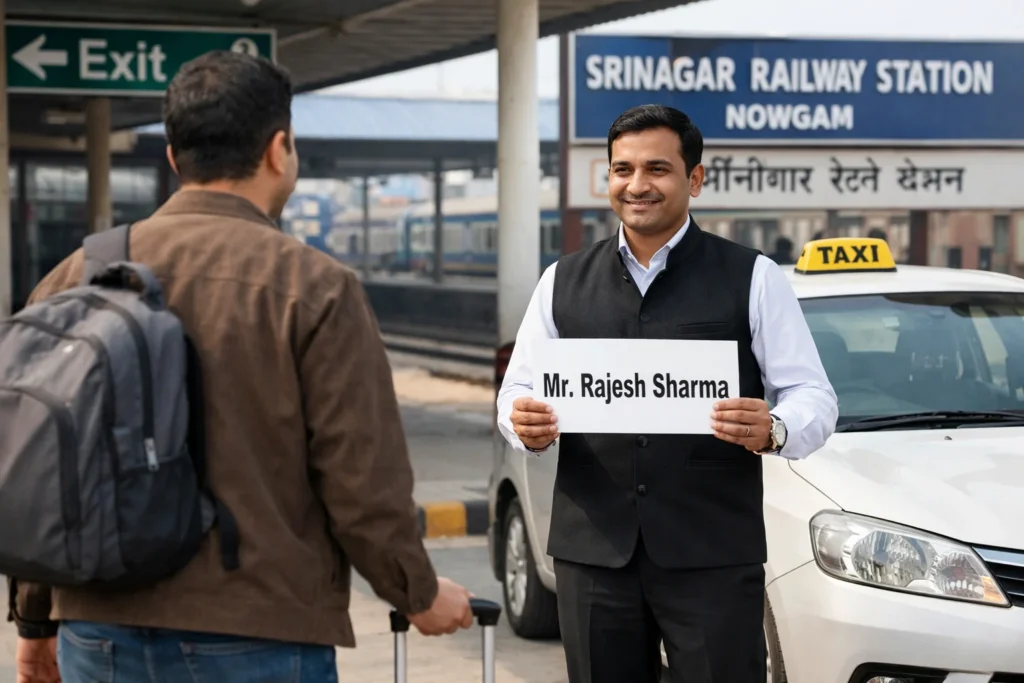 Guest Arrival at Srinagar Railway station - Travel My Kashmir