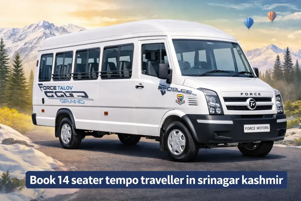 Book 14 seater Tempo travelling in Kashmir