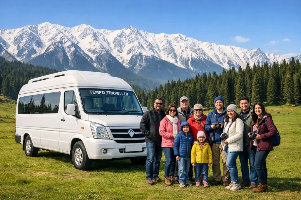 Places you can visit by Tempo Traveller in Kashmir