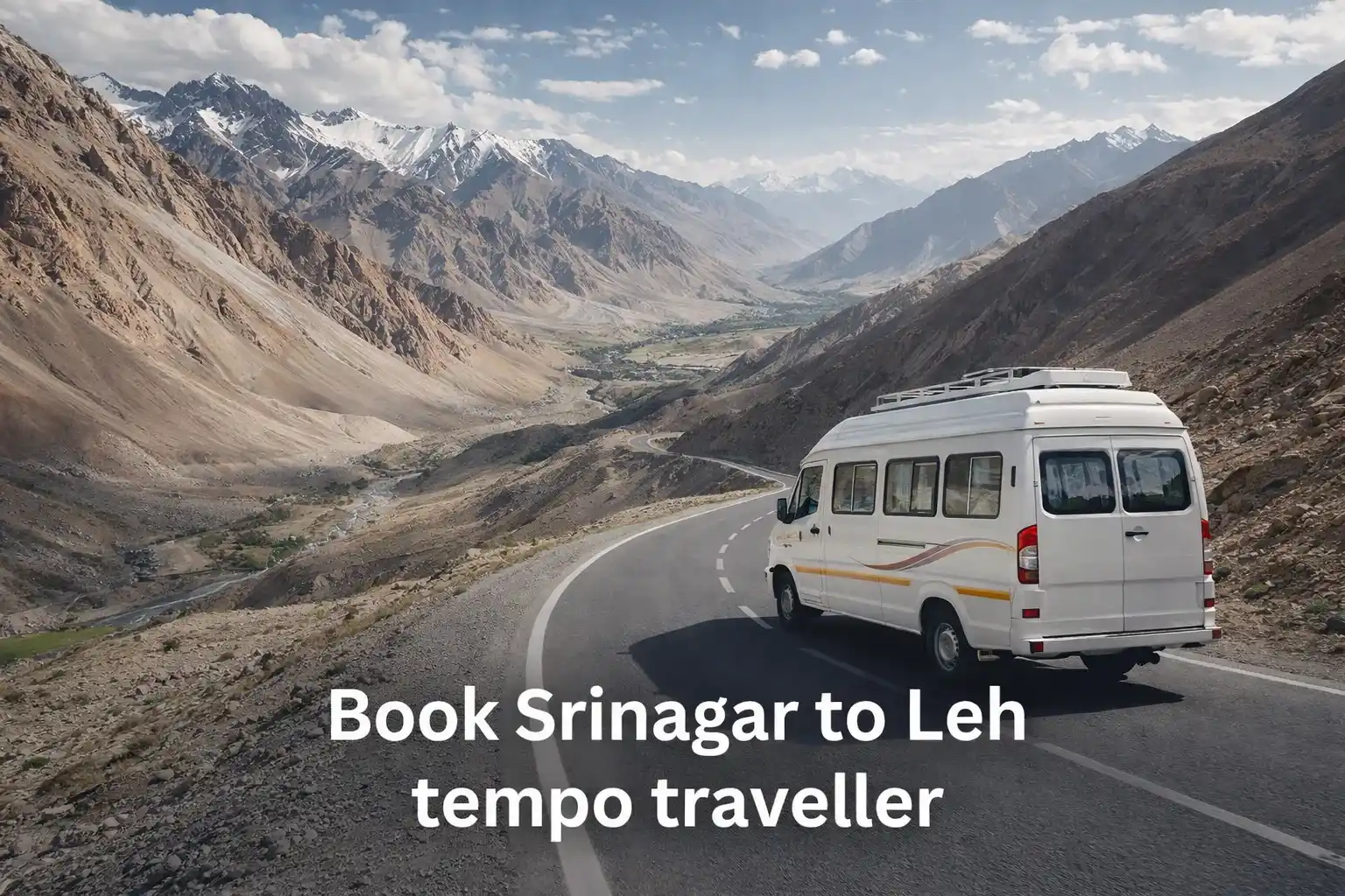 Srinagar to Leh tempo traveller booking