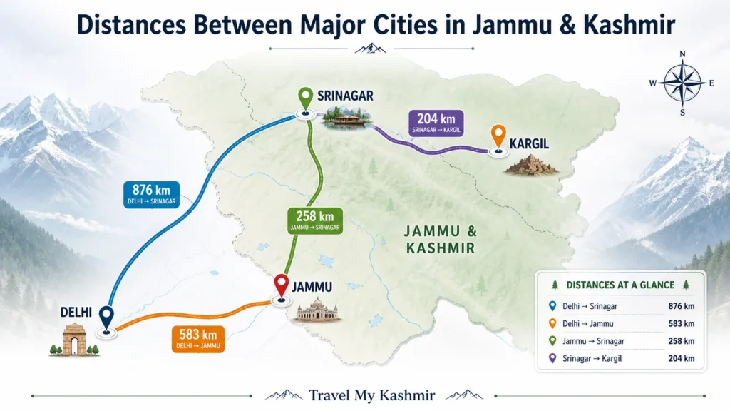 About Jammu and Kashmir travel map