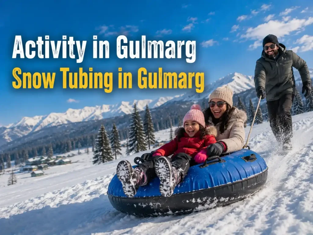 Activities in Gulmarg- Snow tubing in gulmarg