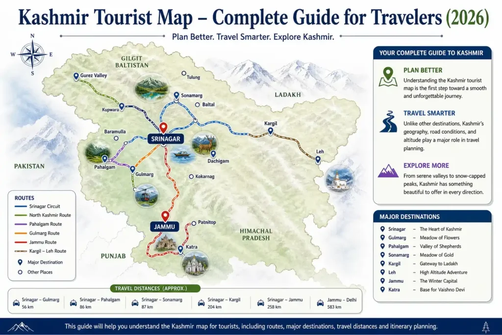 Kashmir Travel Map by Travel My Kashmir