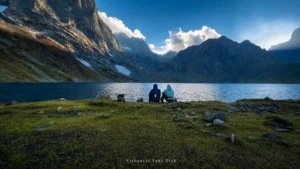 A beautiful view of vishansar Lake