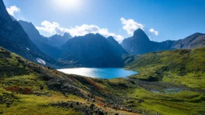 A panaromic view of vishansar Lake - Vishansar Lake trekking