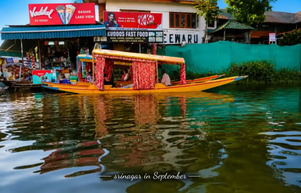 Srinagar in September- How kashmir looks in September