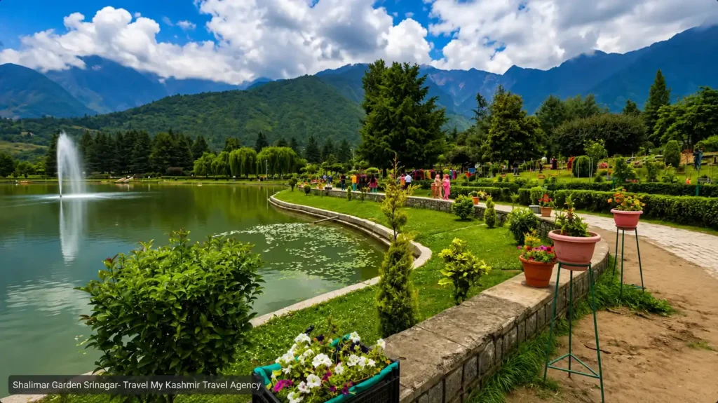 A wide angle view of Shalimar Garden