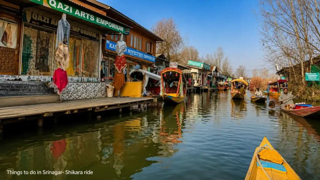 Things to do in Srinagar- Shikara ride