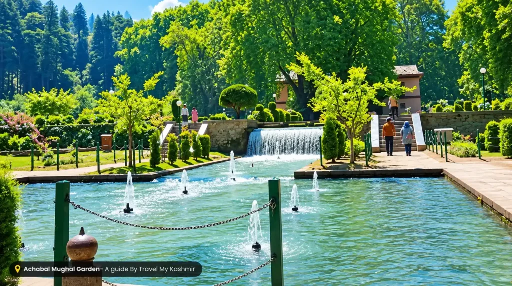 A beautiful view of Achabal Garden Anantnag