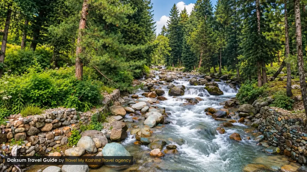 A beautiful view of bringe nallah Daksum Anantnag Kashmir