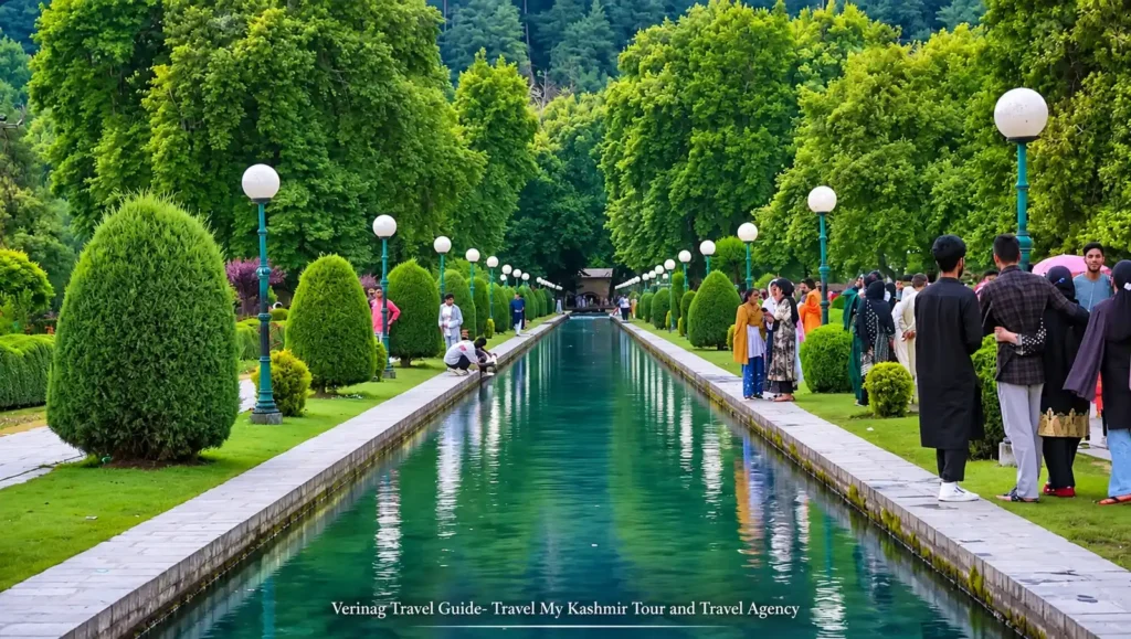 A view of Mughal garden near Verinag Spring- Verinag Travel guide