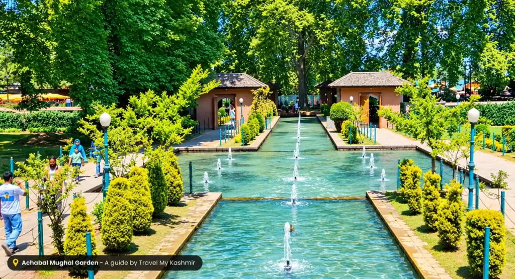 Achabal Mughal Garden view- A guide by Travel My Kashmir