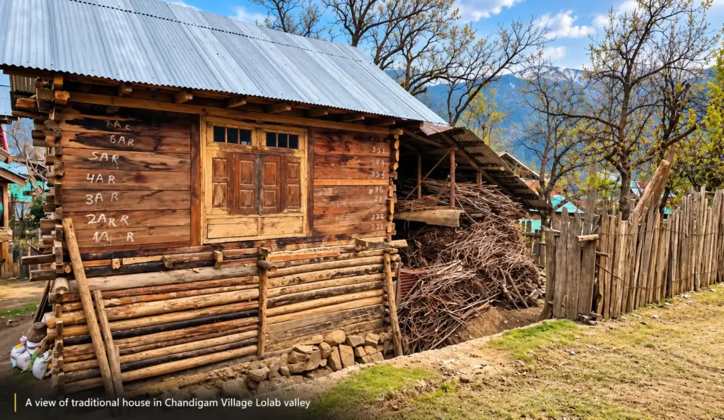Traditional Houses in Chandigam Village Lolab valley