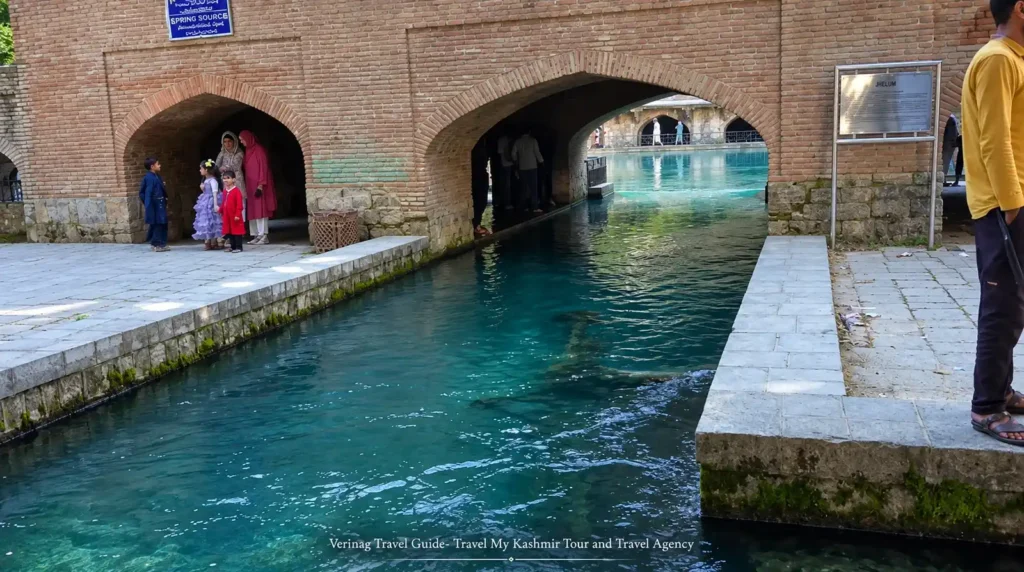 Water emerging from Verinag Spring, the source of River Jhelum