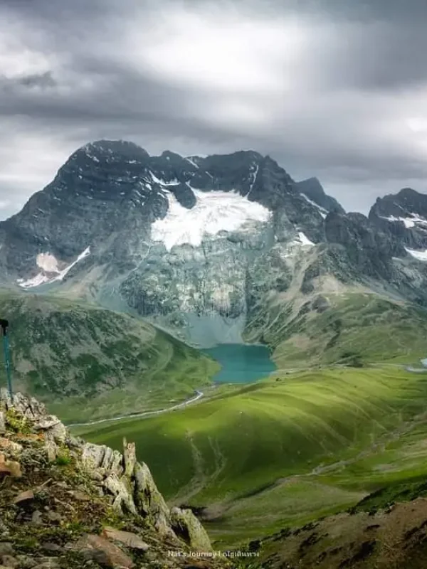 A view of Gangbal and Nandkul Lakes -Kashmir great lakes trek