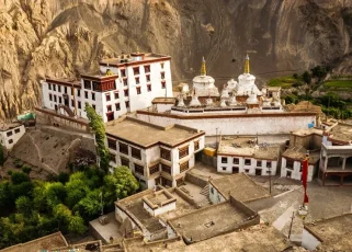 Monastery at Lamayuru in Ladakh, India Monastery at Lamayuru in Ladakh, India