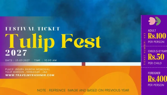 Tulip Garden Srinagar ticket price